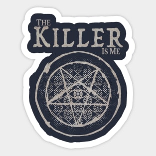 The Killer Is Me - Evil Eyes (Dirty White) Sticker